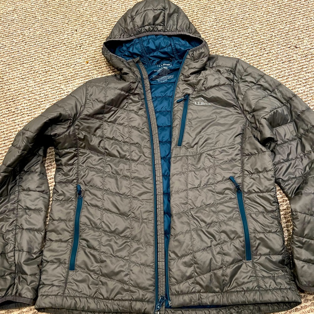 LL Bean Packaway Primaloft Stowaway Mens Jacket Large